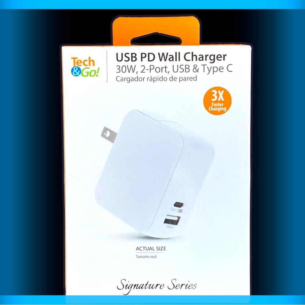 🆕 2-port PD Wall Charger USB & C, Signature Series